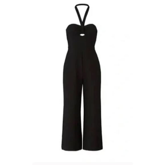 NWT Likely Marina Jumpsuit Romper Halter Neck Wide Leg Black Size 6 NWT - Picture 3 of 6